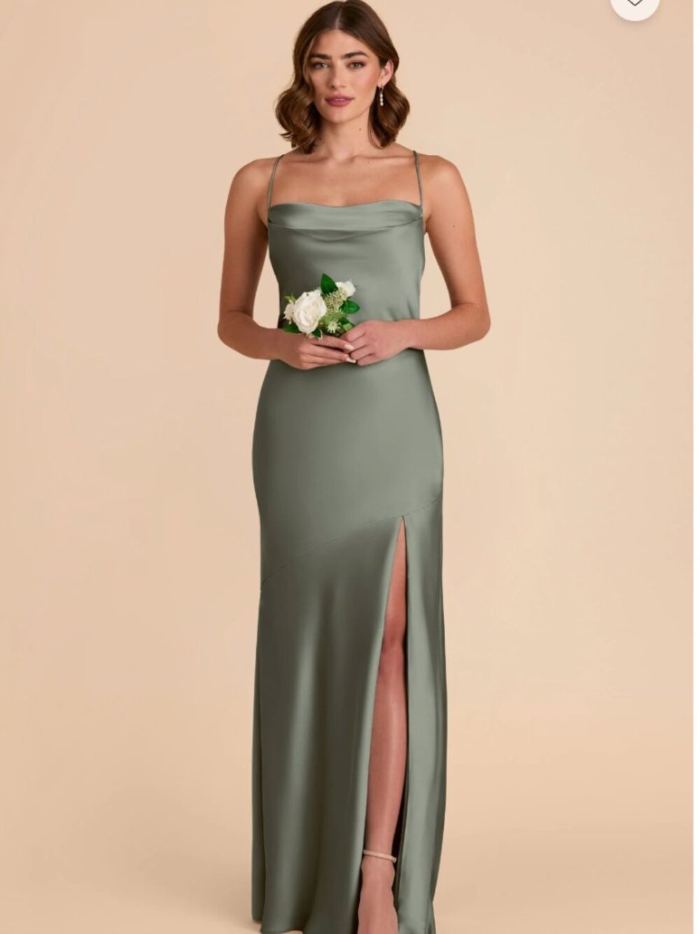 Birdy Grey Olivia Dress Matte Satin Sea Glass